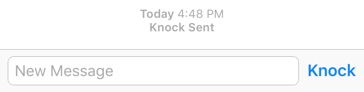 Knock Sent